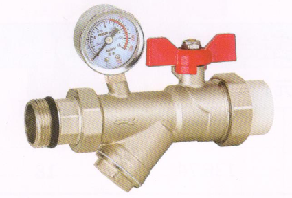 吕丰分水器阀门_LF226A PPR带过滤器活接球阀 