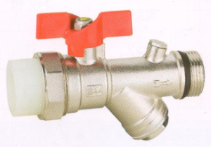 吕丰球阀_LF210A外螺纹PP-R带过滤器球阀（碟柄）