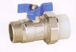 吕丰球阀_LF208A外螺纹碟柄PP-R活接球阀