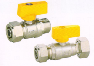 吕丰球阀_LF214 卡套式黄铜燃气球阀（壁挂炉套件）