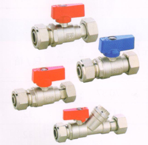 吕丰球阀_LF255 卡套式黄铜内丝活接球阀（壁挂炉套件）