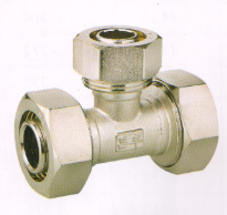 吕丰铝塑管卡套式_LF313 铝塑管卡套式-异径三通