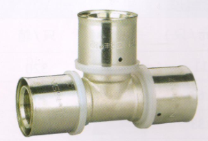 吕丰铝塑管卡压式_LF404铝塑管卡压式-等径三通