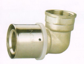 吕丰铝塑管卡压式_LF408铝塑管卡压式-内丝弯头