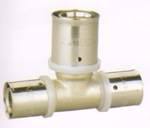 吕丰铝塑管卡压式_LF413铝塑管卡压式-异径三通