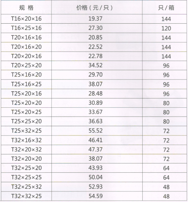 吕丰铝塑管卡压式_LF413铝塑管卡压式-异径三通规格与价格