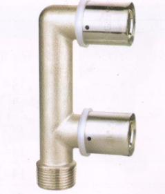 吕丰铝塑管卡压式_LF414铝塑管卡压式-F型三通