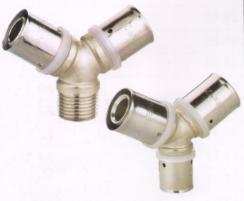 吕丰铝塑管卡压式_LF415铝塑管卡压式-Y型三通