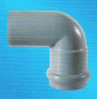 宏岳PVC_U柔性接口管件__承插90°弯头
