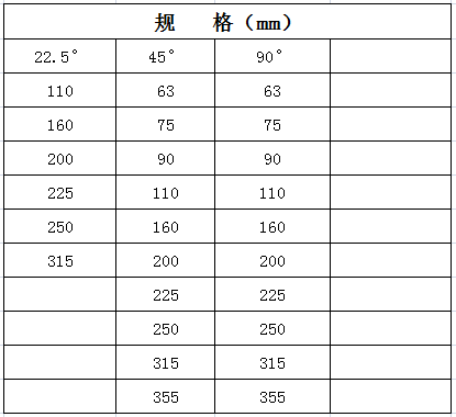 宏岳PVC_U柔性接口管件__双承90°弯头规格