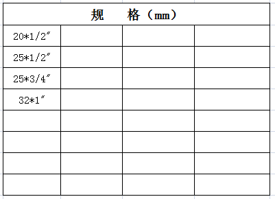 宏岳PB系列__内丝弯头规格