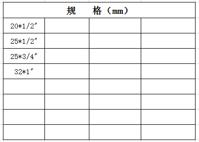 宏岳PB系列__外丝螺纹三通规格