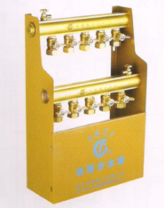 吕丰分水器管件_LF3381 BX1＂G-IV型地暖分水器（间距4.5）