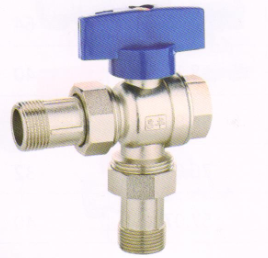 吕丰球阀_LF233黄铜暖气三通活接球阀