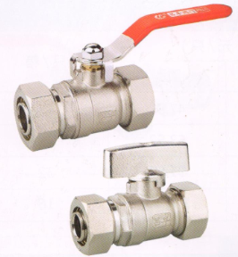 吕丰球阀_LF211 卡套式黄铜等径球阀