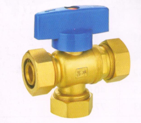 吕丰球阀_LF235卡套式黄铜三通球阀