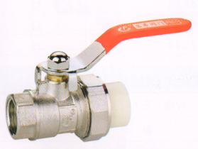 吕丰PP-R球阀_LF207内丝变PP-R热熔活接球阀