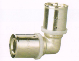 吕丰铝塑管卡压式_LF407铝塑管卡压式-等径弯头