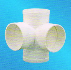 宏岳PVC_U排水管材管件__立体四通