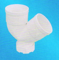 宏岳PVC_U排水管件__双承存水弯（带检查口）