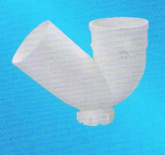 宏岳PVC_U排水管件__单承插存水弯（带检查口）