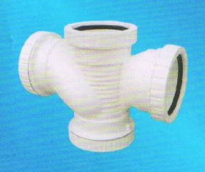 宏岳PVC_U消音管件__消音平面四通