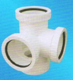 宏岳PVC_U消音管件__消音立体四通