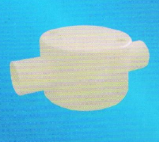 宏岳PVC_U阻燃管材管件__圆接线盒（双直通）