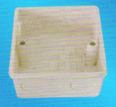 宏岳PVC_U阻燃管材管件__暗装开关盒（带活动脚）