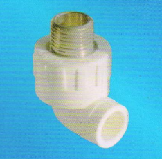 宏岳PP-R管材管件(白色、灰色、绿色)__外螺纹弯头