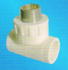 宏岳PP-R管材管件__外螺纹三通