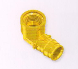  宏岳PE-Xa管材铜质快易管件__内螺纹弯头