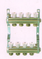 宏岳分集水器系列_手动调节镀镍分集水器